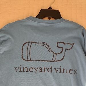 Vineyard Vines Light Blue Whale Tee